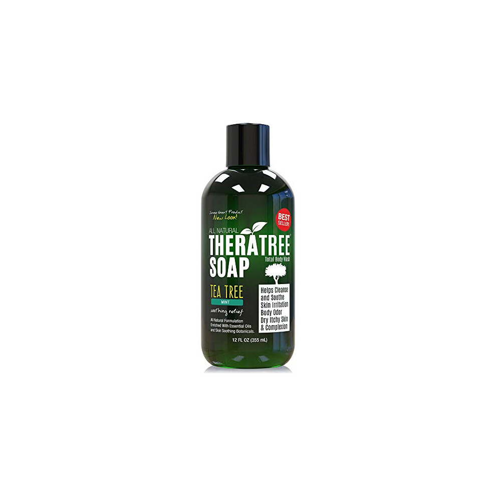 Oleavine TheraTree Tea Tree Oil Soap with Neem Oil - 12oz - Helps Skin