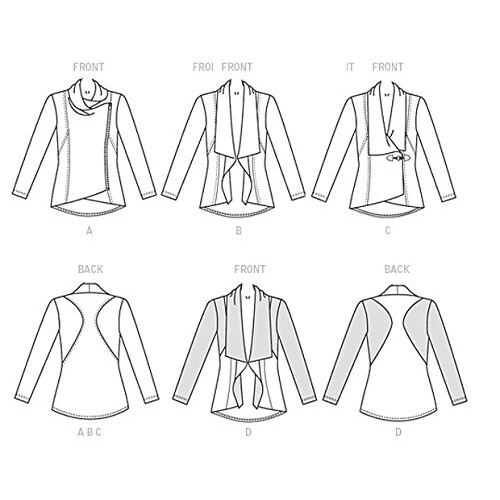 McCalls Patterns M7199 Misses Jackets Sewing Template  A5 68101214 1
