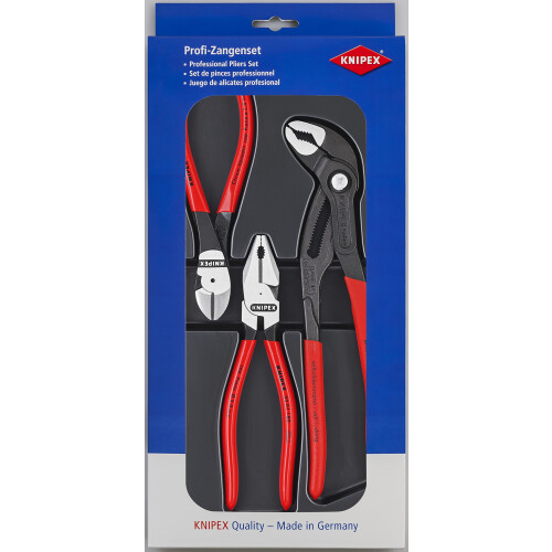 Knipex KNIPEX Tools - 3 Piece High Lev. Combination, Diagonal, Cobra Set (2010)