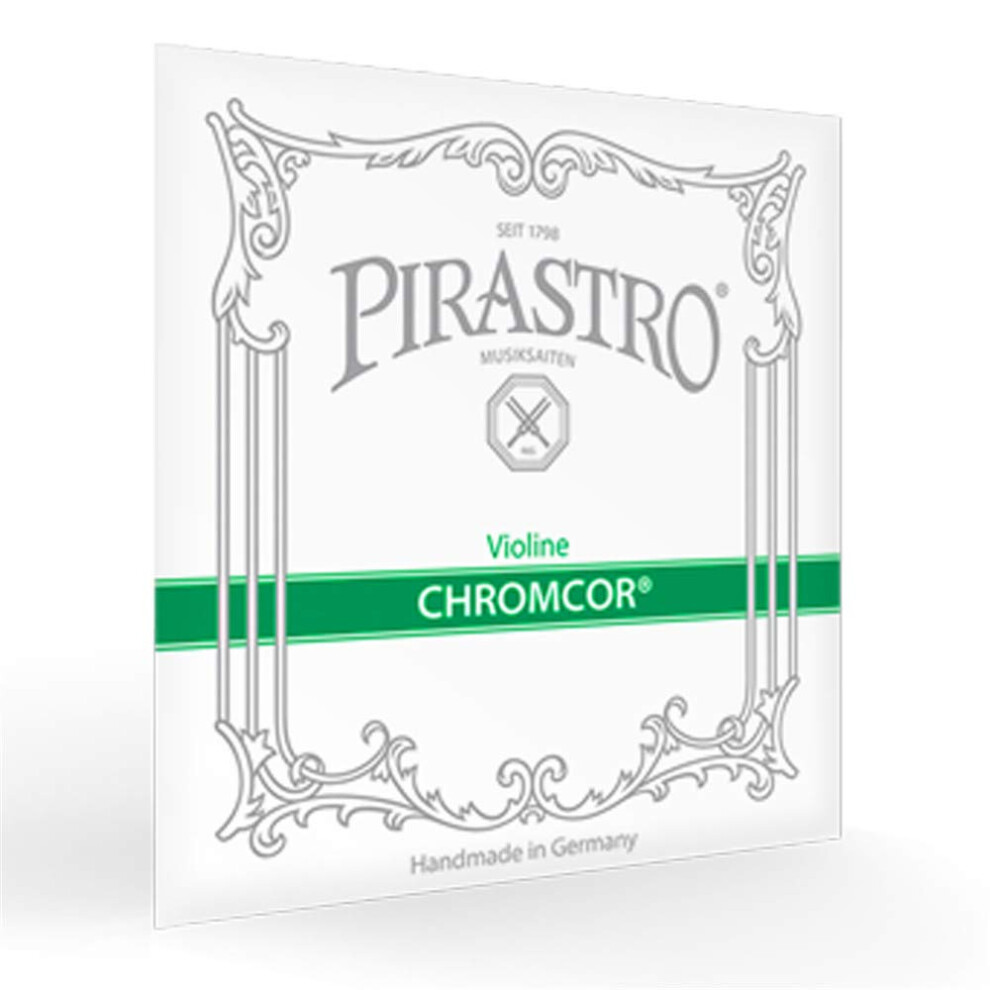 Chromcor Pirastro Violin Strings Medium Gauge Full Set 4/4 Steel Core - Ball End