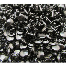 Amanteao Gun Black Double Cap Rivets Plane Cap 10mm og Post 10mm pakke med 80 s?t