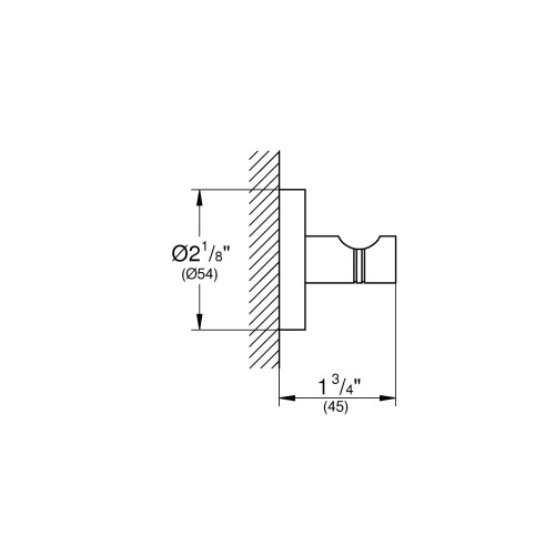 Grohe GROHE 40364EN1 Τοποθετημένη στον Τοίχο Κρεμάστρα Ρόμπας Μπάνιου, Βουρτσισμένο Νικέλιο 1