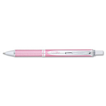 Pentel BL407PA EnerGel Alloy RT einziehbarer Flssiggelstift, 7 mm rosafarbener Schaft, schwarze Tinte