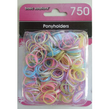 750 Gummielastiska Hårsnoddar - Pastell