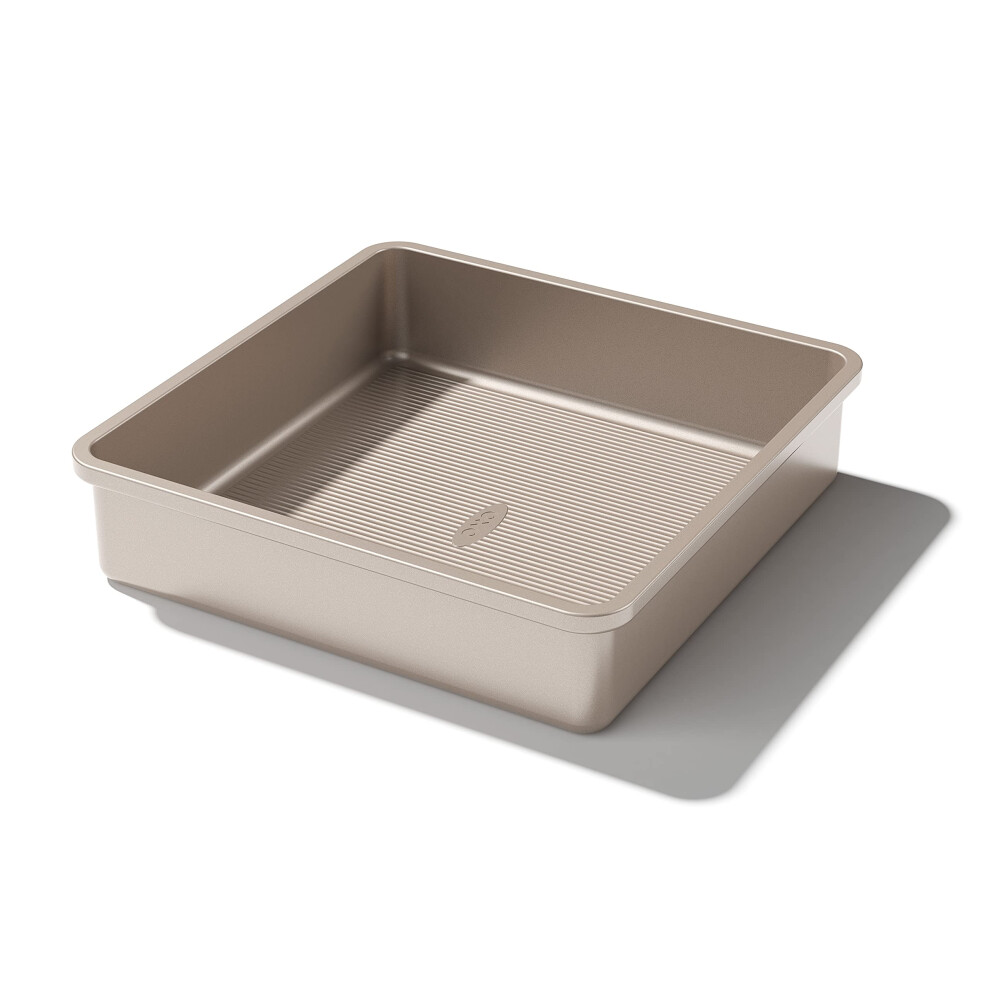 OXO Good Grips Non-Stick Pro Cake Pan Square 9 x 9 Inch  brown
