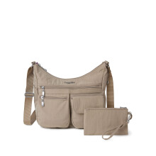 Baggallini Everywhere Bagg - Hobo crossbody tas voor dames met RFID-riem