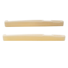 Musiclily 6 String Acoustic Guitar Bone Bridge Saddle pentru chitara Taylor Martin 72x3x9mm (pachet de 2)
