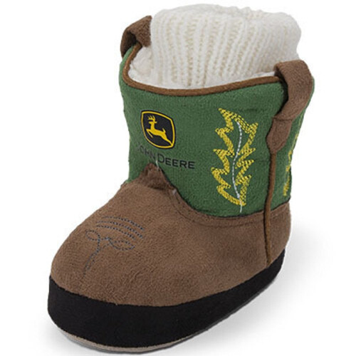 John Deere John Deere Baby Boys' Infant Slippers  Green  XS(3/4)