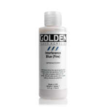 Golden Fluid Acrylic, 4 oz. Interference Blue Fine