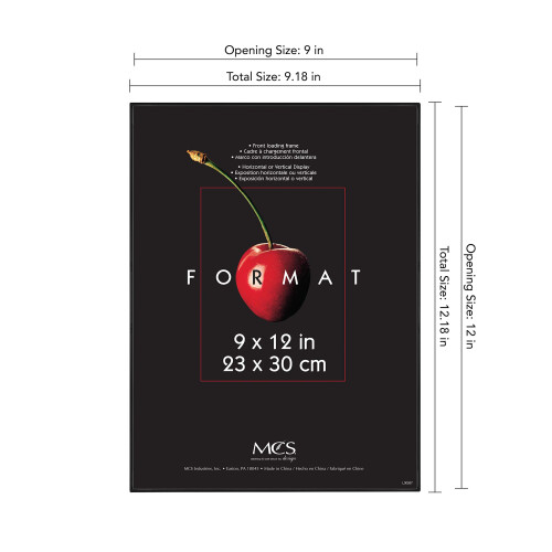 MCS Format Picture Frames  Gallery Wall Frames  Black  9 x 12  6-Pack 2