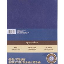 Recollections Cardstock Paper Value Pack 8,5 x 11 Navy