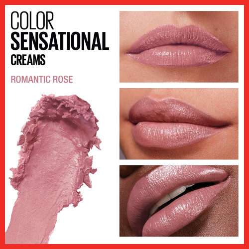 Maybelline Maybelline Color Sensational Lipstick, Ενυδατική, Ρομαντικό Ροζ, 1 τμχ 2