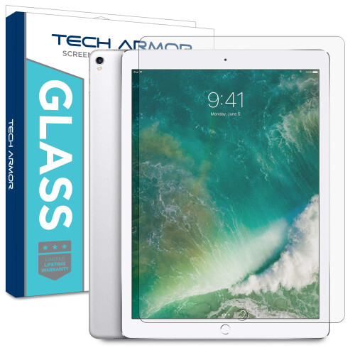 Tech Armor Ballistic Glass Screen Protector designet til Apple iPad Pro 12,9 tommer (2015 og 2017) 1 Pack