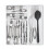 OXO OXO Organisator de gafta Plastic uitschuifbare lade-organizer 15,5 in wit 3