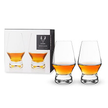 Viski Scotchgl   ser mit Fu    aus Kristall, 2er-Set     Premium-Lik   r-Trinkglas, klassische Whisky-, Bourbon- und Scotchglas-Geschenkset, 227 ml
