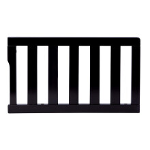 Dream On Me Convertible Crib Toddler Guard Rail in Black Converts Cri