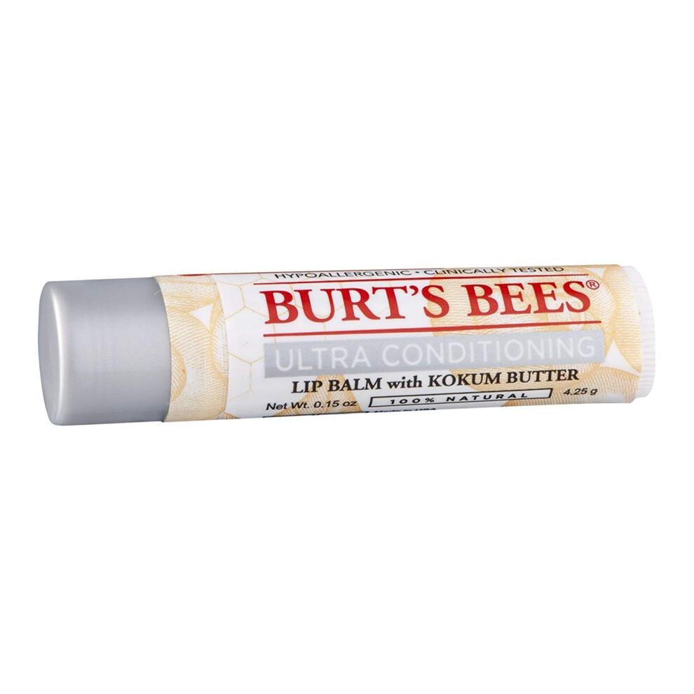 Burt's Bees Ultra Conditioning Lip Balm with Kokum Butter (Box of 12)