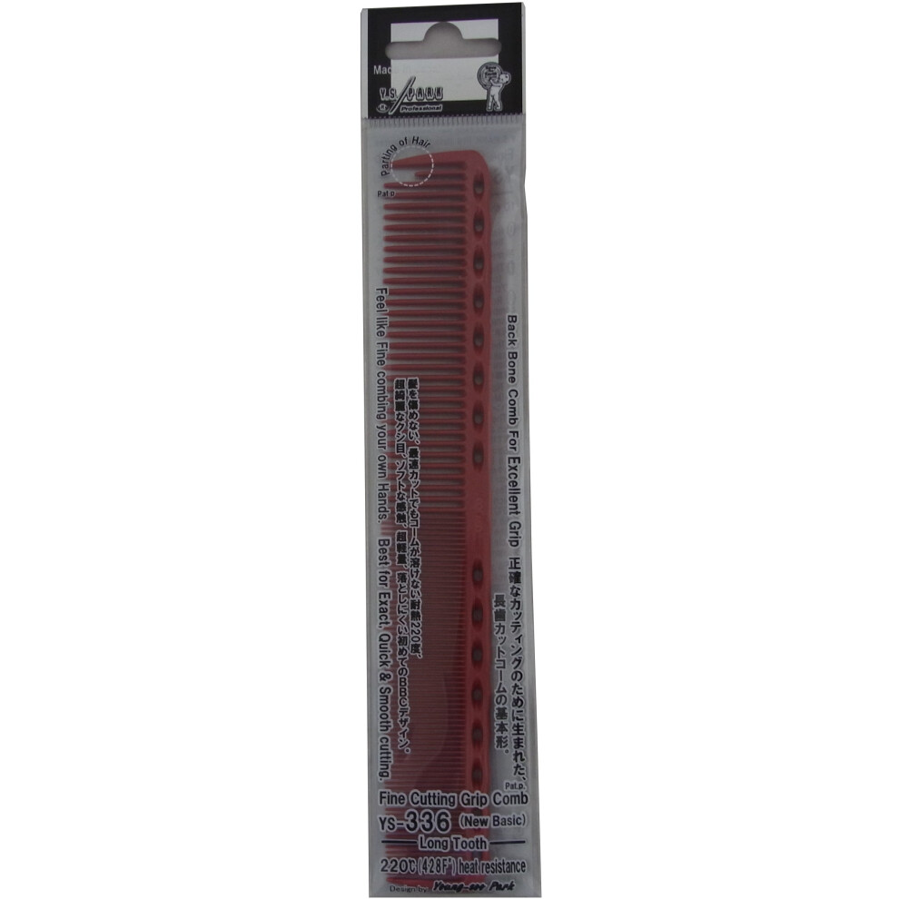 Pacchetto Grafico Ys Park 336 Fine Cutting Grip Comb - Red