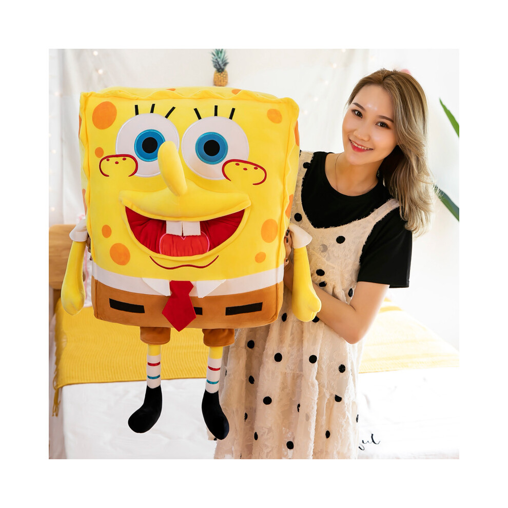 (40cm) Cartoon Squarepants Spongebob Character Plush Stuffed Toy Decoration Gift Yellow