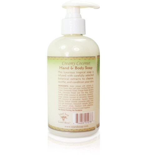 Island Soap & Candle Works Βοτανικό Υγρό Σαπούνι Χεριών - Vegan Σαπούνι για Άνδρες και Γυναίκες 1