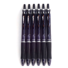 Pilot Acroball Knock Bläckpenna, 1.0mm, Svart (BAB-15M-BB), 6 pennor per paket