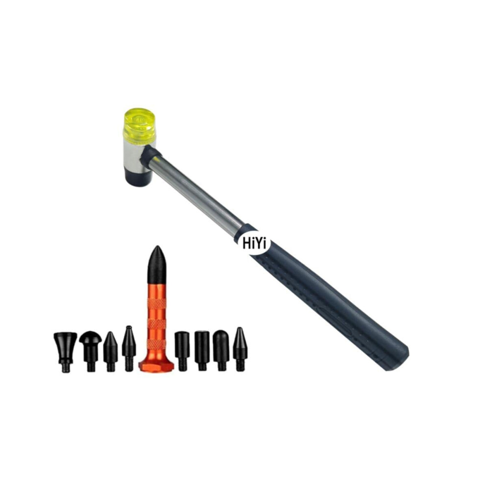 Hiyi 10Pcs Dent Repair Tool Kits Paintless Dent Removal Tap Down Tools 701413785163