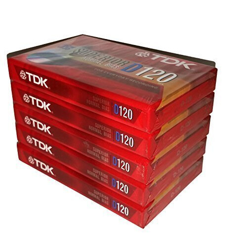 TDK Ανώτερος Κανονικός Μπιάς D120 IEC I / Τύπος I για Καθημερινή Ηχογράφηση - 5 Πακέτο