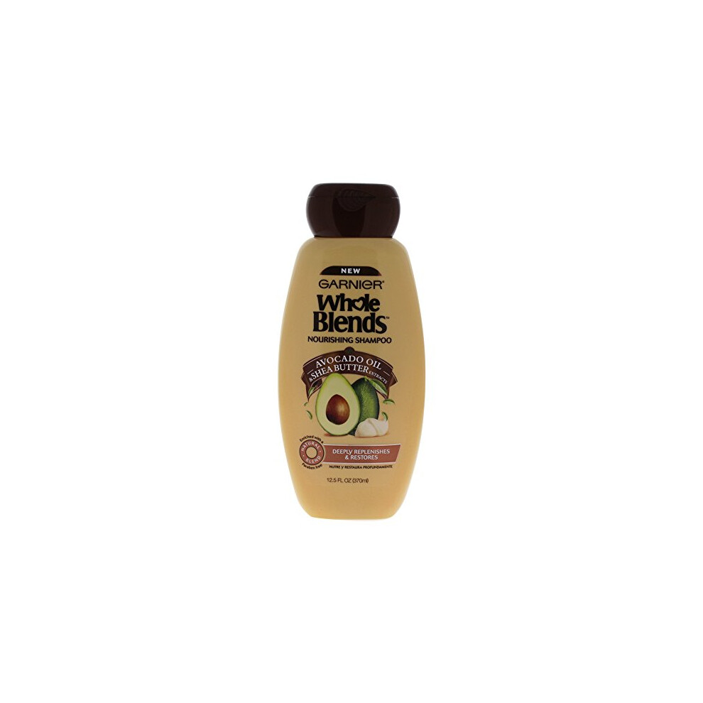 Garnier Whole Blends Nourishing Shampoo With Avocado Oil & Shea Butter Extracts 12.5 Fluid Ounce