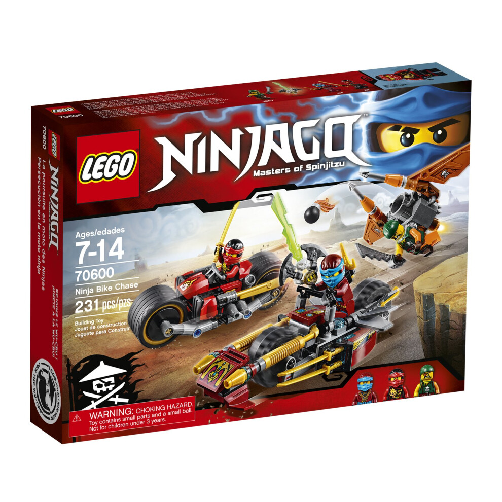 Kit De Construction Lego Ninjago La Poursuite En Moto Ninja 70600 (231 Pi Ces)-image