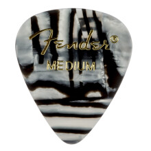 Fender Graphic Gitaar Plectrums 351 Vorm, Zebra, Medium, 12-Pack