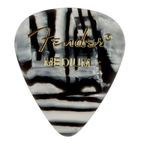 Fender Fender Graphic Gitaar Plectrums 351 Vorm, Zebra, Medium, 12-Pack