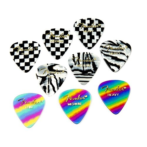 Fender Fender Graphic Gitaarplectra 351 Vorm, Checker, Medium, 12-Pack 1