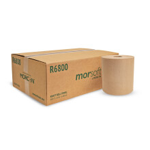 Morcon Paper R6800 Hardwound Roll Handdoeken 8-Inch x 800ft Bruin 6 Rollen/