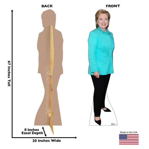 Χάρτινοι Ανθρώποι Hillary Clinton Καρδιοειδής Κάρτα Στάντ 1
