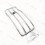 Suporte Traseiro em Aço Cromado 14"x6" Compatível com Harley Davidson FLHT FLHX FLTR 4