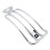 Suporte Traseiro em Aço Cromado 14"x6" Compatível com Harley Davidson FLHT FLHX FLTR 1