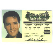Elvis Fun Fake ID-Lizenz von Signs 4 Fun