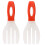 Dexas Long Handled Salad Hands  Red 1
