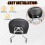 Detachable Sissy Bar with Backrest Pad Chrome Compatible with 2009202 5