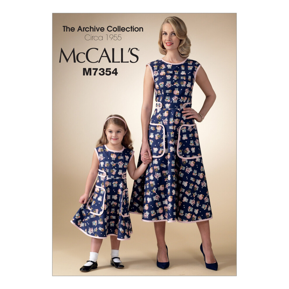 Patron de couture McCall's M7354 Cache-coeur assorti pour jeune fille/enfant/fille
