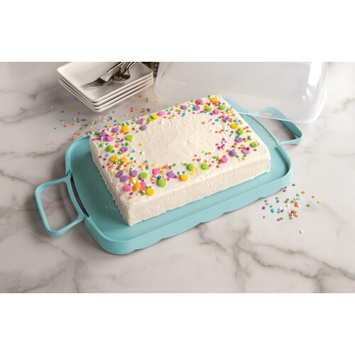 Nosic na torty a muffiny Nordic Ware modr 2