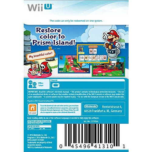 Nintendo Paper Mario: Color Splash - Standard Έκδοση Wii U 1