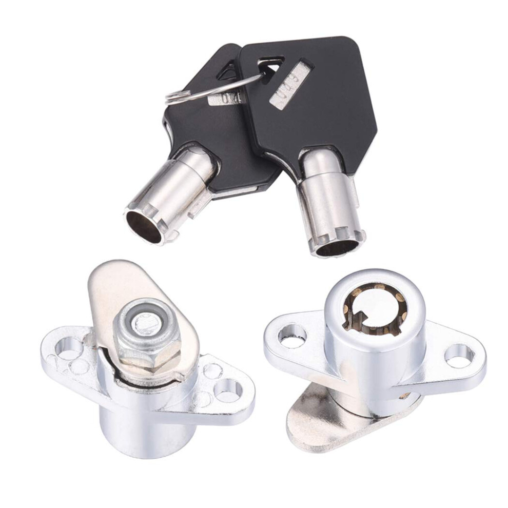 Amazicha 2 Keys Saddlebag Lock Set Hard Saddle Bag Hardware Compatible 600682855860