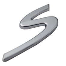 Zorratin Chrome S S Letter Hts csomagtrajt Csomagtrajt Emblma jelvny a Porsche 911 Carrera 991 Panamera Boxster Macan Cayenne Turbo 2011+ 201