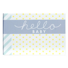 Malden International Designs Hello Baby Foto Album 40-4x6 White