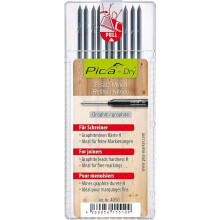 Pica Dry - pakke med 10 grafit H-ledninger (med blisterpakning)