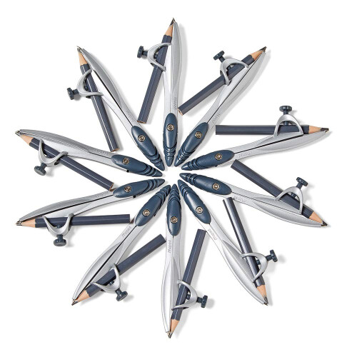 hand2mind Student Math Geometry Compass Silver Precision Tool til Geometry Math Drafting (pakke med 10) 2