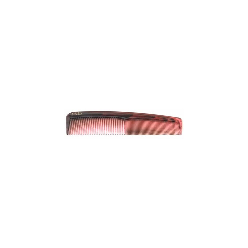 Gbs Unisex G.b.s Handmade Styling Grooming Comb - 7"" Tortoise Coarse All Purpose Fine Dressing Comb - Smooth Tapered Teeth Cellulose Acetate Everyday