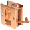 idh by St. Simons 25411-008 Premium Quality Solid Brass Pocket Privacy Door Pull  Bright Copper 3