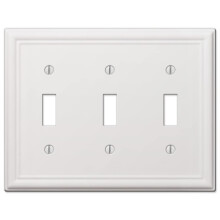Amerelle 149TTTW Chelsea V?gplade 3 Toggle Steel Hvid 1-Pak